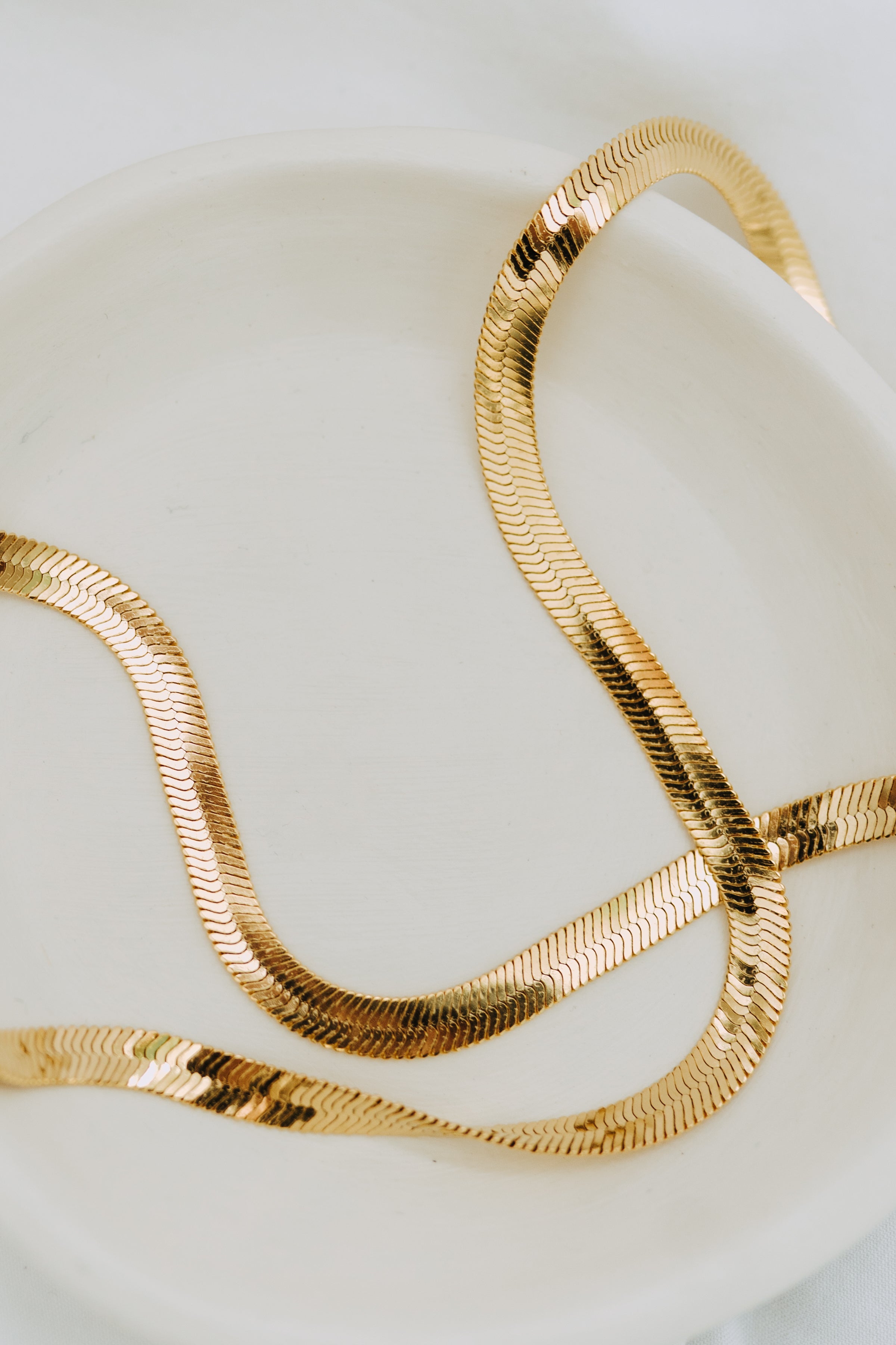 5mm Herringbone Chain Necklace - Main Image