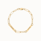 2 Bar Link Bracelet | Custom Engraved | Personalized Engraving