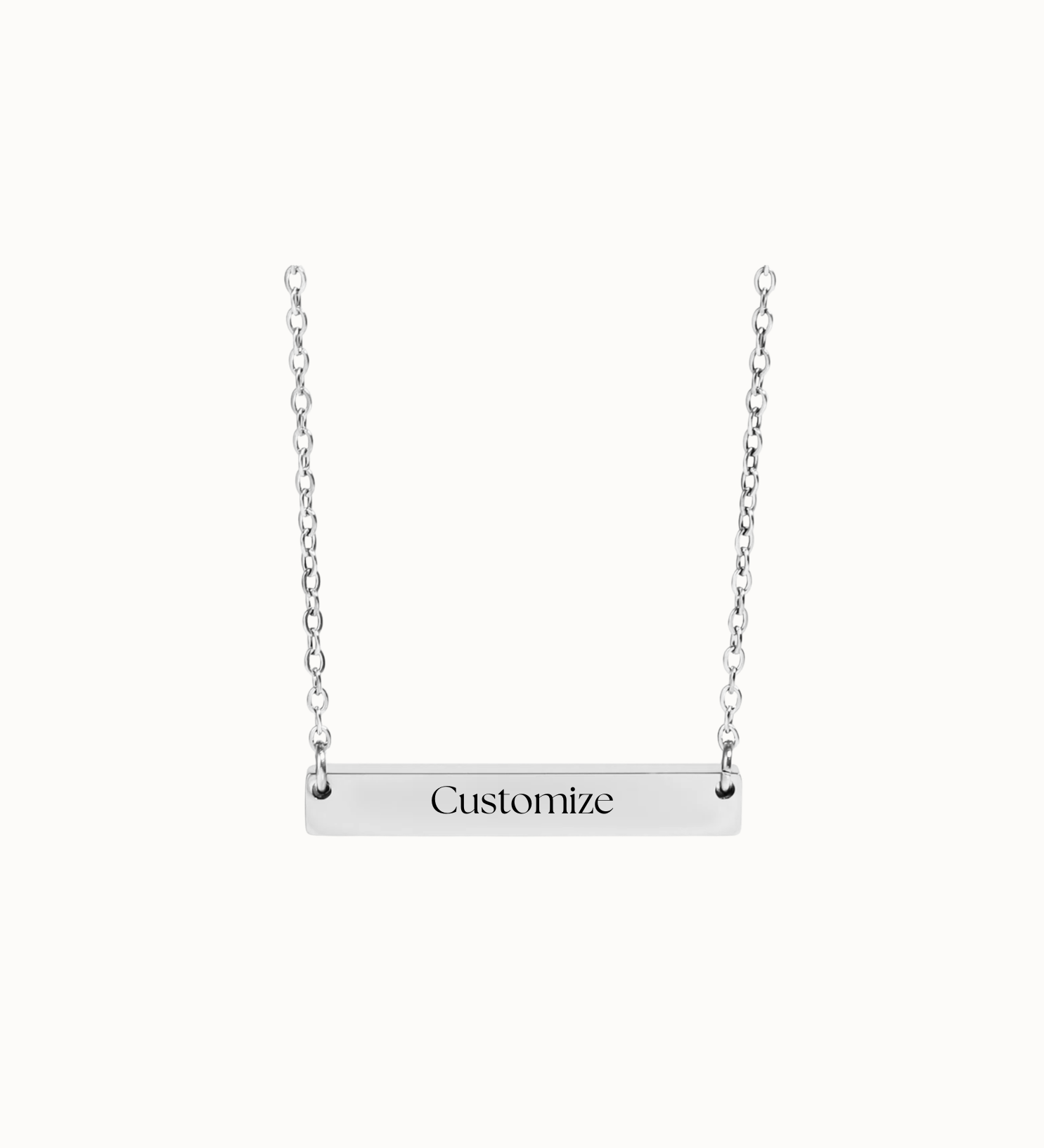 Bar Necklace | Custom Engraved | Personalized Engraving