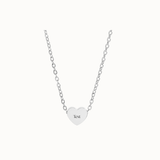 Mini Heart Necklace | Custom Engraved | Personalized Engraving