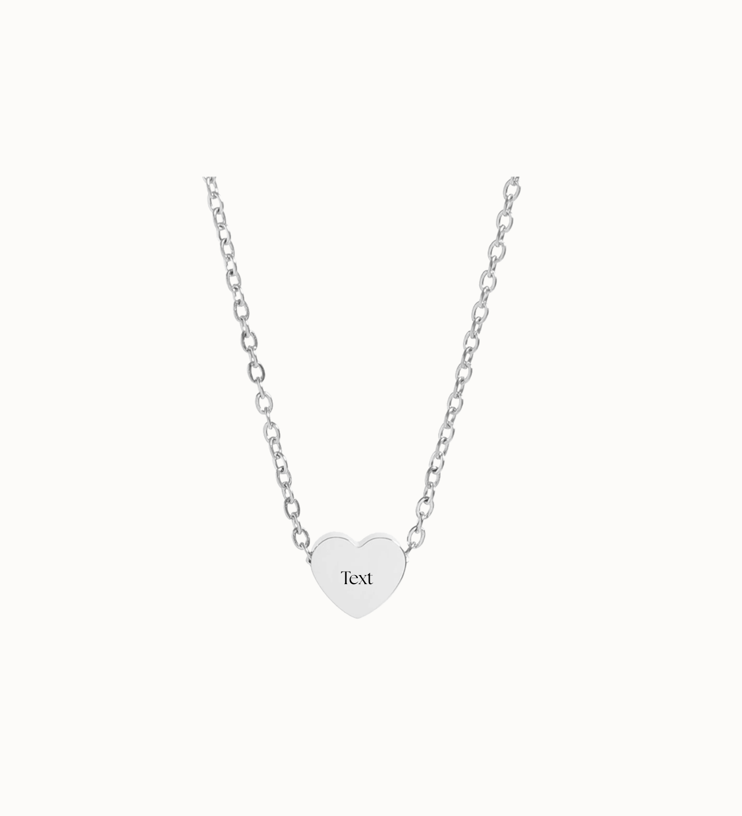 Mini Heart Necklace | Custom Engraved | Personalized Engraving