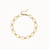 Textured Oval Link Bracelet