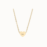 Mini Heart Necklace | Custom Engraved | Personalized Engraving