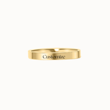 Flat Band Ring | Custom Engraved | Personalized Engraving