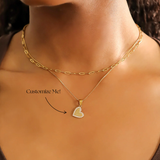 Bedazzle Heart Necklace | Custom Engraved | Personalized Engraving