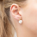 Glass Pearl Stud Earrings