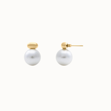 Glass Pearl Stud Earrings