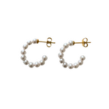 Pearly White Hoops