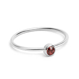 Silver Birthstone Ring
