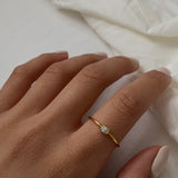 Silver Birthstone Ring