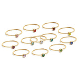 Gold Birthstone Ring